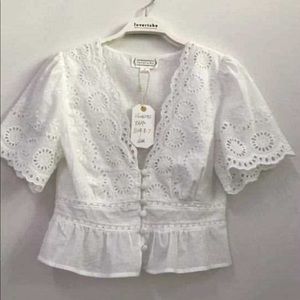 Love Riche white top